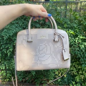 Kate spade bag, laser cut flower